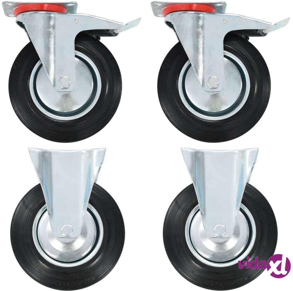 vidaXL Rullapyörät 4 kpl 200 mm vidaXL Rullapyörät 4 kpl 200 mm