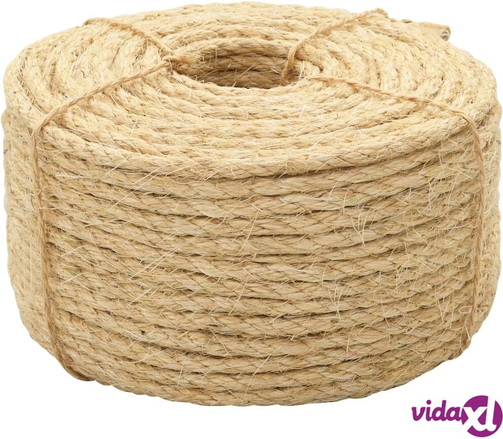 vidaXL Köysi 100% Sisal 8 mm 250 m
