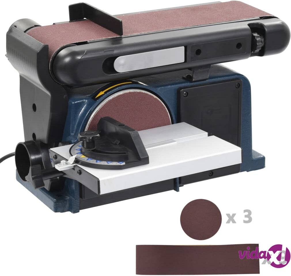 vidaXL Sähköinen laikka- ja nauhahiomakone 370 W 150 mm vidaXL Sähköinen laikka- ja nauhahiomakone 370 W 150 mm