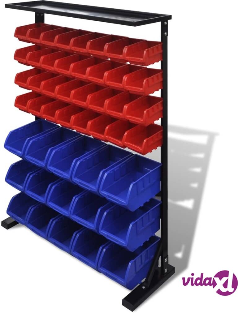 vidaXL Sininen & Punainen Työkaluhylly vidaXL Sininen & Punainen Työkaluhylly