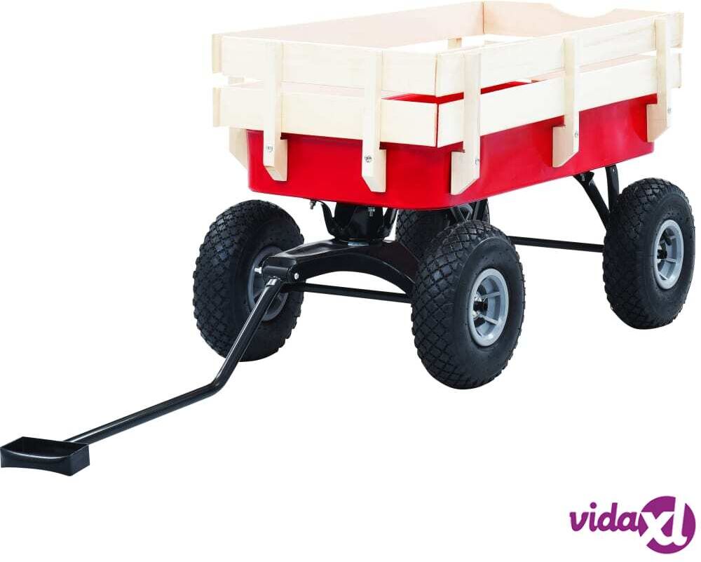 vidaXL Vetokärry 150 kg punainen vidaXL Vetokärry 150 kg punainen