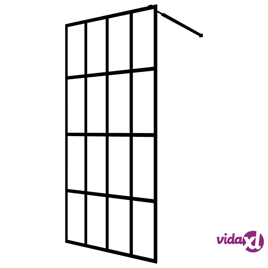 vidaXL Walk-in suihkun seinäke karkaistu lasi 80x195 cm