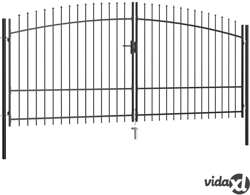 vidaXL Aitaportti keihäskärjillä 400x225 cm vidaXL Aitaportti keihäskärjillä 400x225 cm