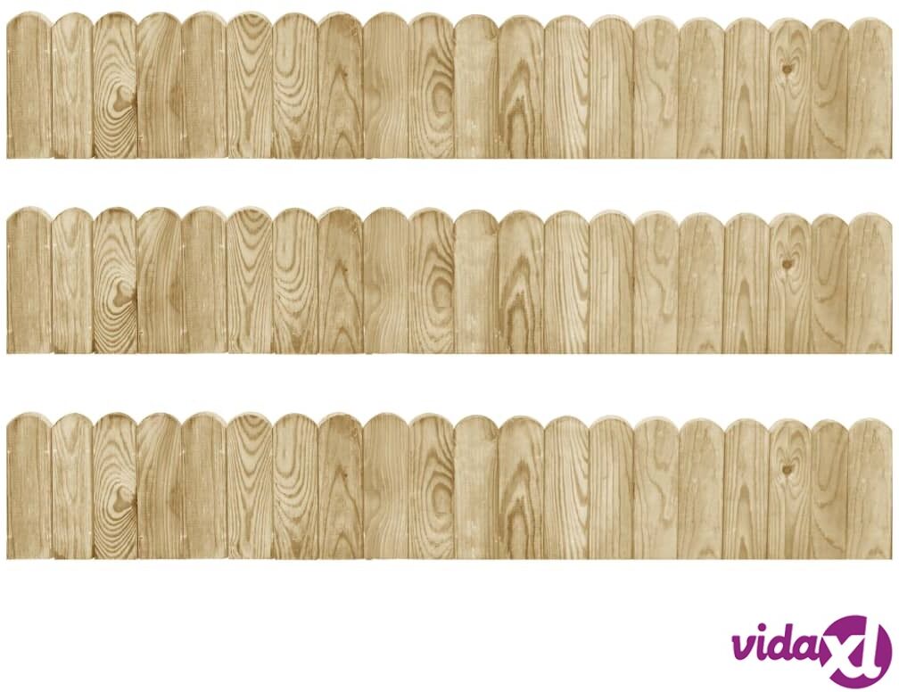 vidaXL Raja-aitarulla 3kpl 120 cm kyllästetty mänty vidaXL Raja-aitarulla 3kpl 120 cm kyllästetty mänty