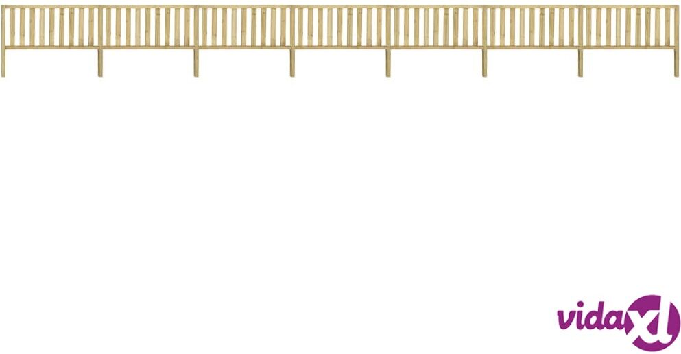vidaXL Puutarha-aita Kyllästetty mänty 12,38x1,3 m vidaXL Puutarha-aita Kyllästetty mänty 12,38x1,3 m