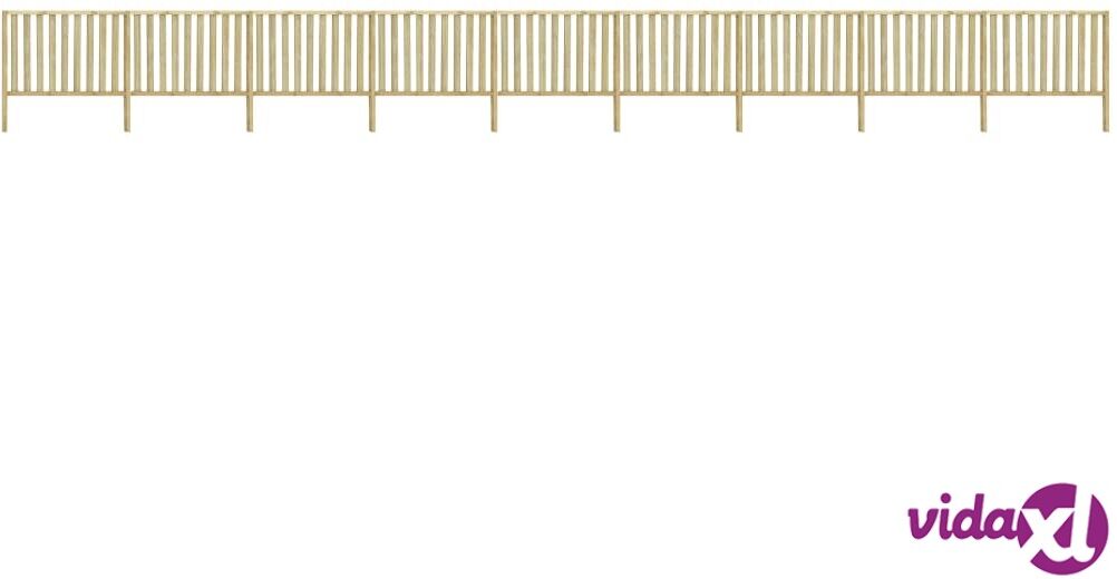vidaXL Puutarha-aita Kyllästetty mänty 15,9x1,7 m vidaXL Puutarha-aita Kyllästetty mänty 15,9x1,7 m