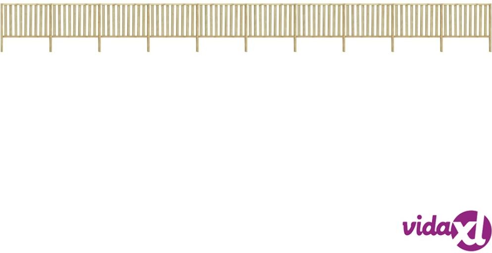 vidaXL Puutarha-aita Kyllästetty mänty 17,66x1,7 m vidaXL Puutarha-aita Kyllästetty mänty 17,66x1,7 m