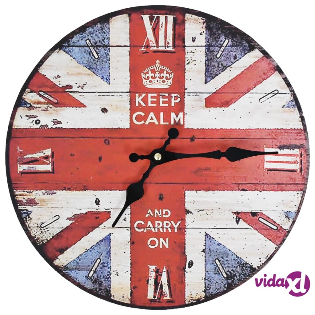 vidaXL Vintagetyylinen seinäkello UK 30 cm vidaXL Vintagetyylinen seinäkello UK 30 cm