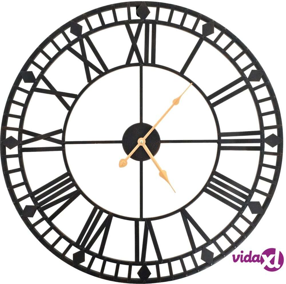vidaXL Vintagetyylinen seinäkello kvartsikoneisto metalli 60 cm XXL vidaXL Vintagetyylinen seinäkello kvartsikoneisto metalli 60 cm XXL