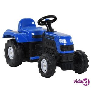vidaXL Traktori polkuauto lapsille sininen