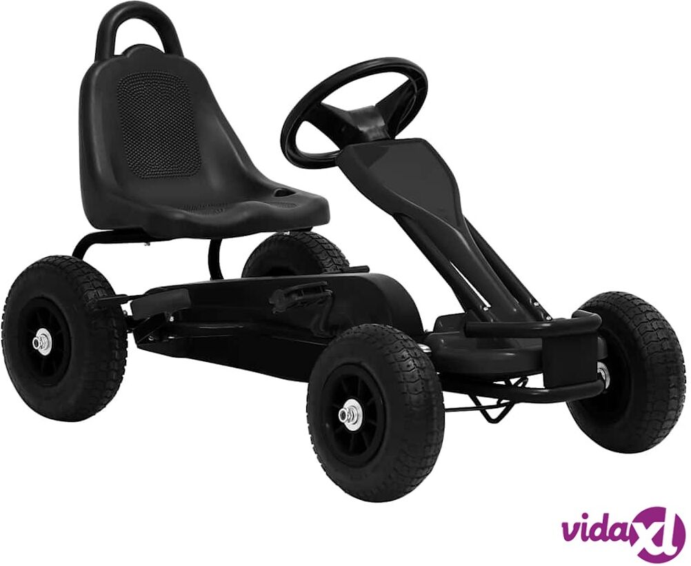 vidaXL Poljettava Mikroauto ilmarenkailla Musta vidaXL Poljettava Mikroauto ilmarenkailla Musta