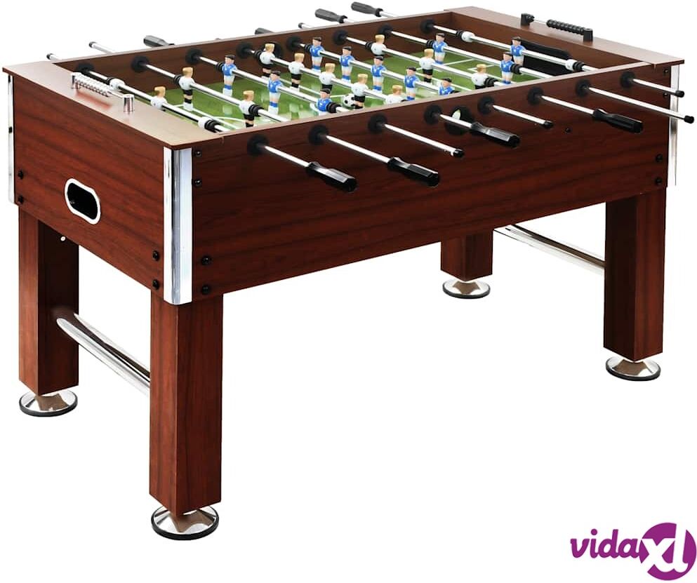 vidaXL Pöytäjalkapallo teräs 60 kg 140x74,5x87,5 cm ruskea vidaXL Pöytäjalkapallo teräs 60 kg 140x74,5x87,5 cm ruskea