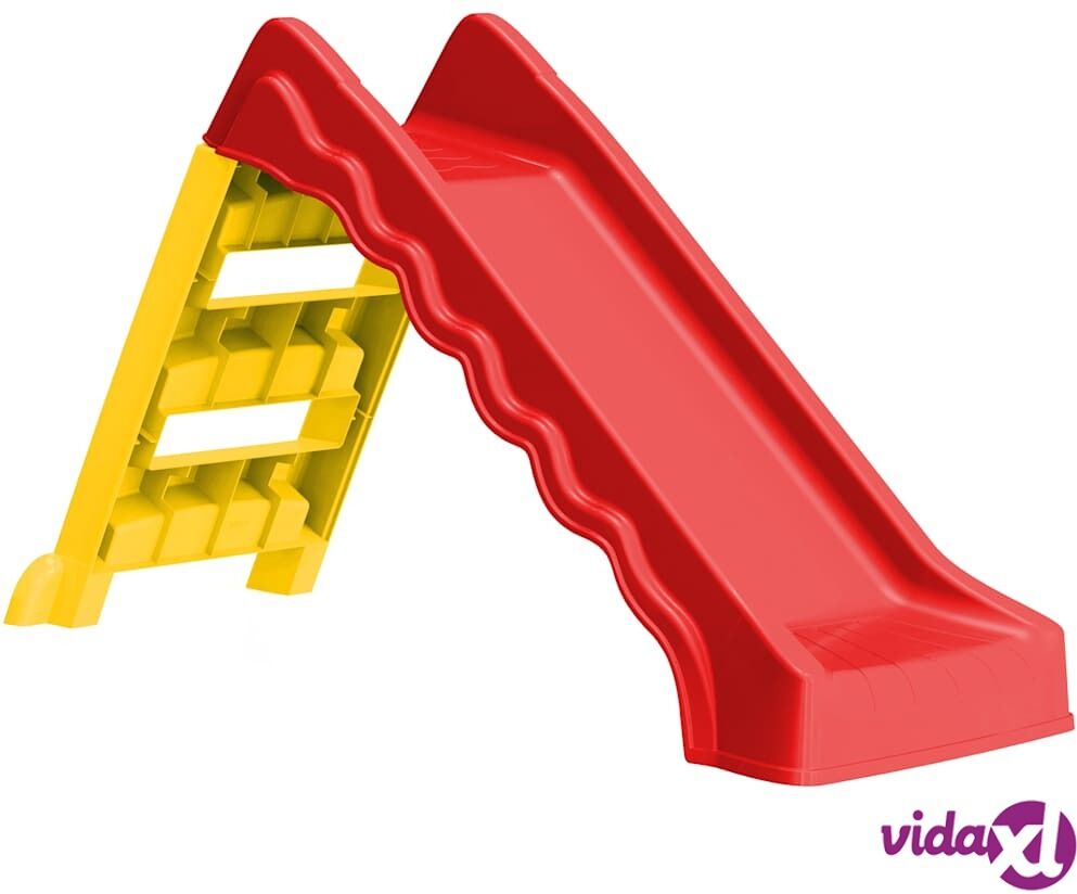vidaXL Taitettava lasten liukumäki sisä- ja ulkokäyttöön punakeltainen vidaXL Taitettava lasten liukumäki sisä- ja ulkokäyttöön punakeltainen