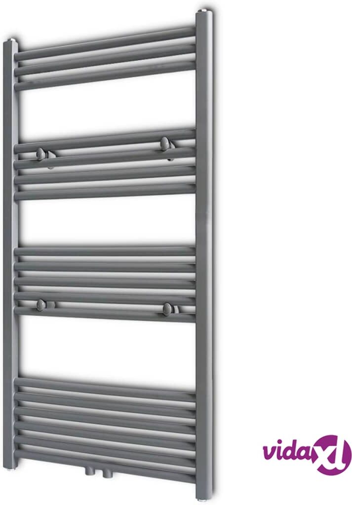 vidaXL Harmaa Kylpyhuoneen Keskuslämmitys Pyyheteline Suora 600 x 1160 mm vidaXL Harmaa Kylpyhuoneen Keskuslämmitys Pyyheteline Suora 600 x 1160 mm
