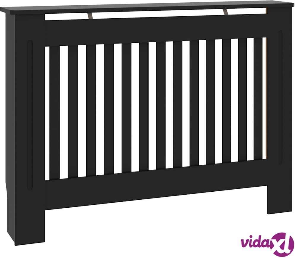 vidaXL Lämpöpatterin suoja musta 112x19x81 cm MDF vidaXL Lämpöpatterin suoja musta 112x19x81 cm MDF
