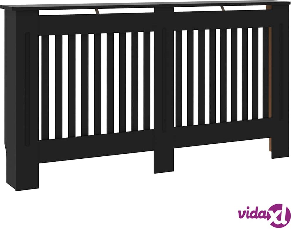 vidaXL Lämpöpatterin suoja musta 152x19x81 cm MDF vidaXL Lämpöpatterin suoja musta 152x19x81 cm MDF