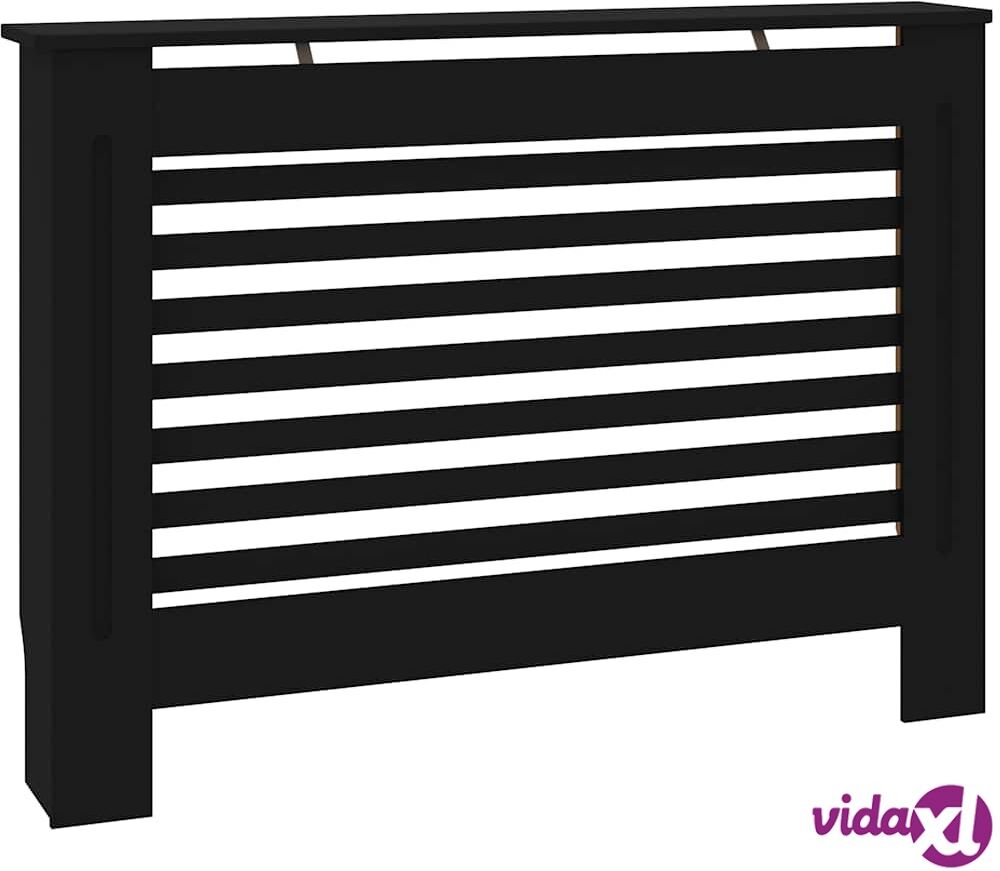 vidaXL Lämpöpatterin suoja musta 112x19x81 cm MDF vidaXL Lämpöpatterin suoja musta 112x19x81 cm MDF