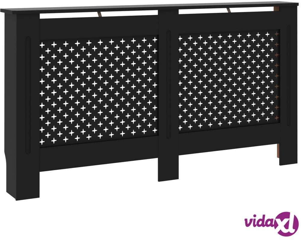 vidaXL Lämpöpatterin suoja musta 152x19x81 cm MDF vidaXL Lämpöpatterin suoja musta 152x19x81 cm MDF