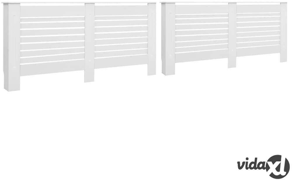 vidaXL Lämpöpatterin suojat 2 kpl valkoinen 172x19x81,5 cm MDF vidaXL Lämpöpatterin suojat 2 kpl valkoinen 172x19x81,5 cm MDF