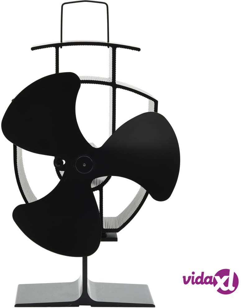 vidaXL Lämmöllä toimiva hellatuuletin 3 lapaa musta vidaXL Lämmöllä toimiva hellatuuletin 3 lapaa musta