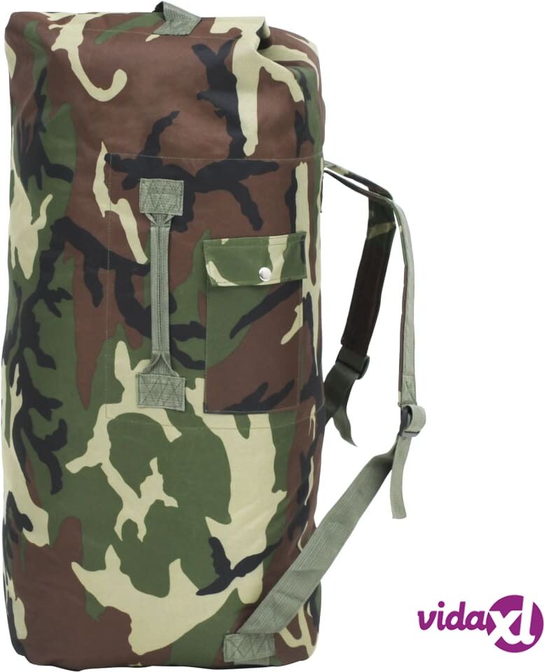 vidaXL Armeijatyylinen reppu 85 l maastoväri vidaXL Armeijatyylinen reppu 85 l maastoväri
