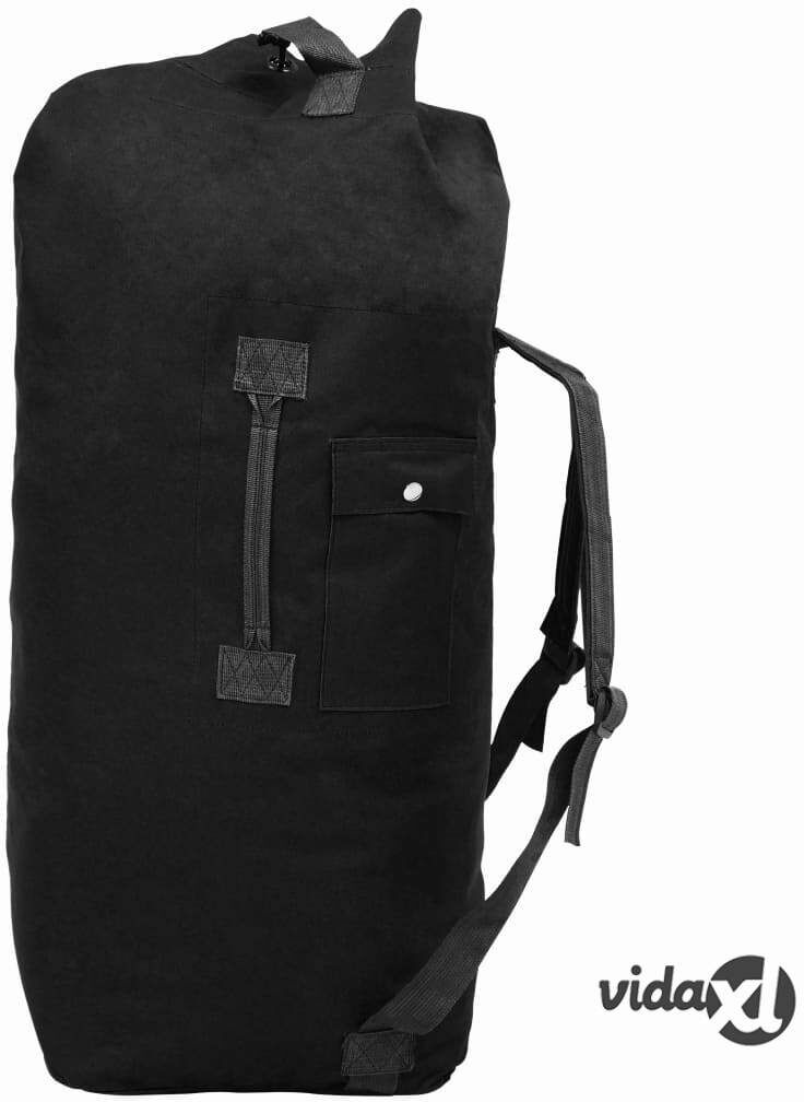 vidaXL Armeijatyylinen reppu 85 l musta vidaXL Armeijatyylinen reppu 85 l musta