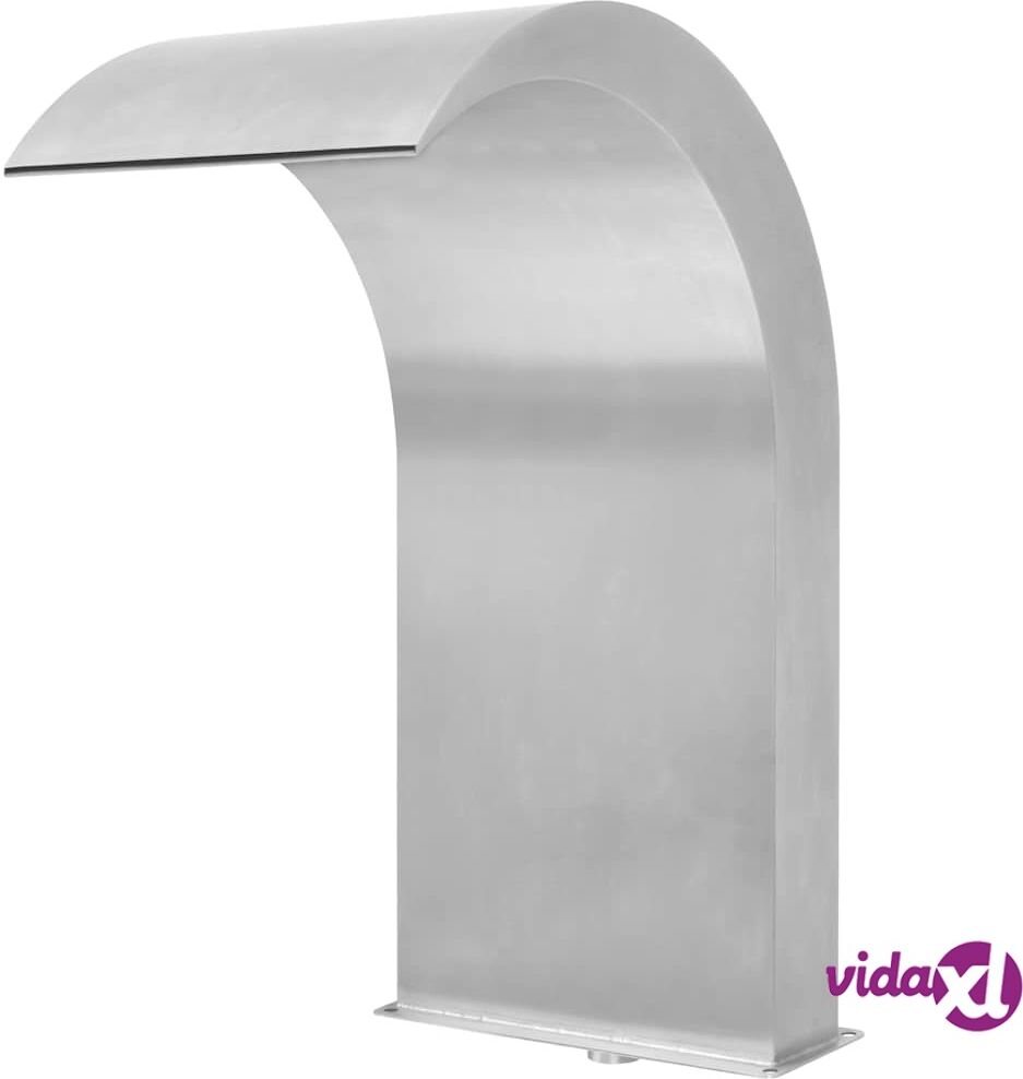 vidaXL Uima-altaan suihkulähde Ruostumaton teräs 45x30x65 cm Hopea vidaXL Uima-altaan suihkulähde Ruostumaton teräs 45x30x65 cm Hopea