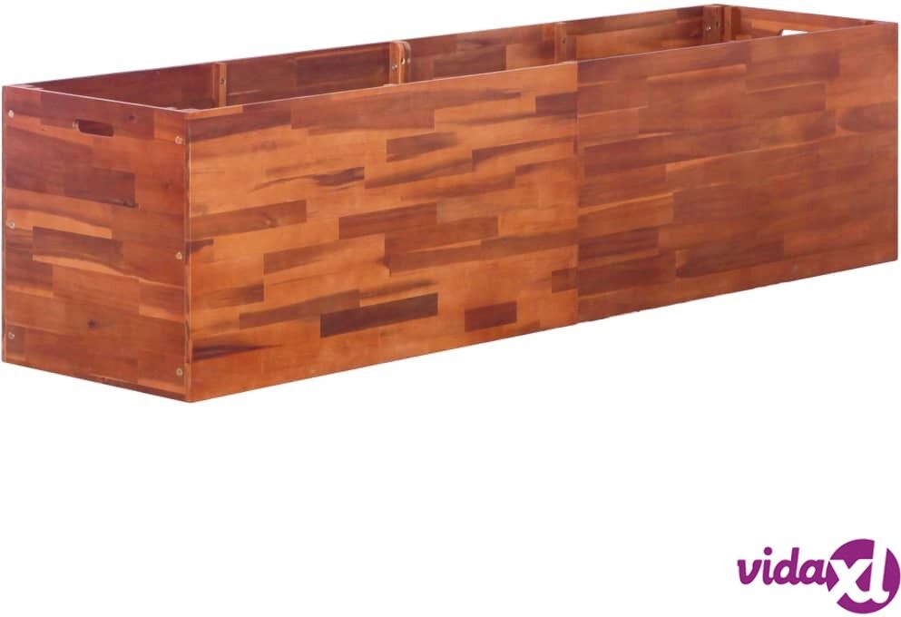 vidaXL Puutarhan korotettu kukkalaatikko akaasiapuu 200x50x50 cm vidaXL Puutarhan korotettu kukkalaatikko akaasiapuu 200x50x50 cm