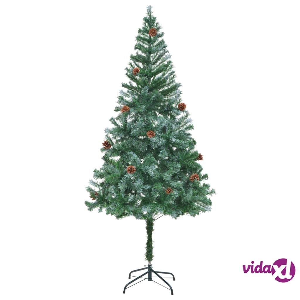 vidaXL Tekojoulukuusi kävyillä 180 cm vidaXL Tekojoulukuusi kävyillä 180 cm