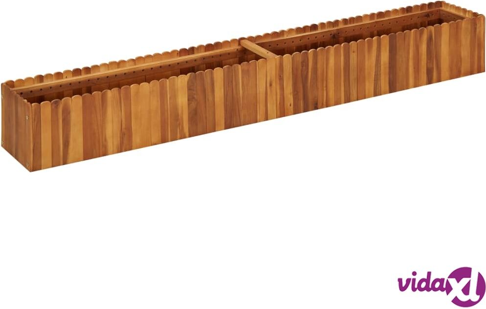 vidaXL Puutarhan korotettu kukkalaatikko 200x30x25cm täysi akaasiapuu vidaXL Puutarhan korotettu kukkalaatikko 200x30x25cm täysi akaasiapuu
