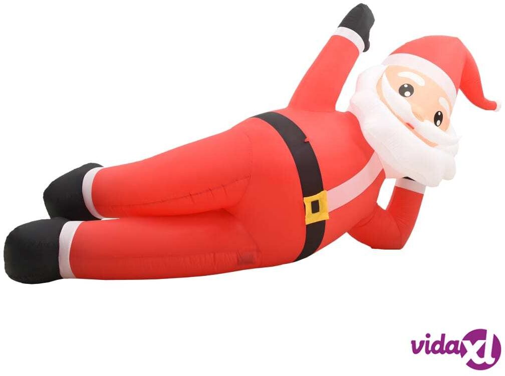 vidaXL Ilmatäytteinen joulupukki LED IP44 punainen 360 cm XXL vidaXL Ilmatäytteinen joulupukki LED IP44 punainen 360 cm XXL