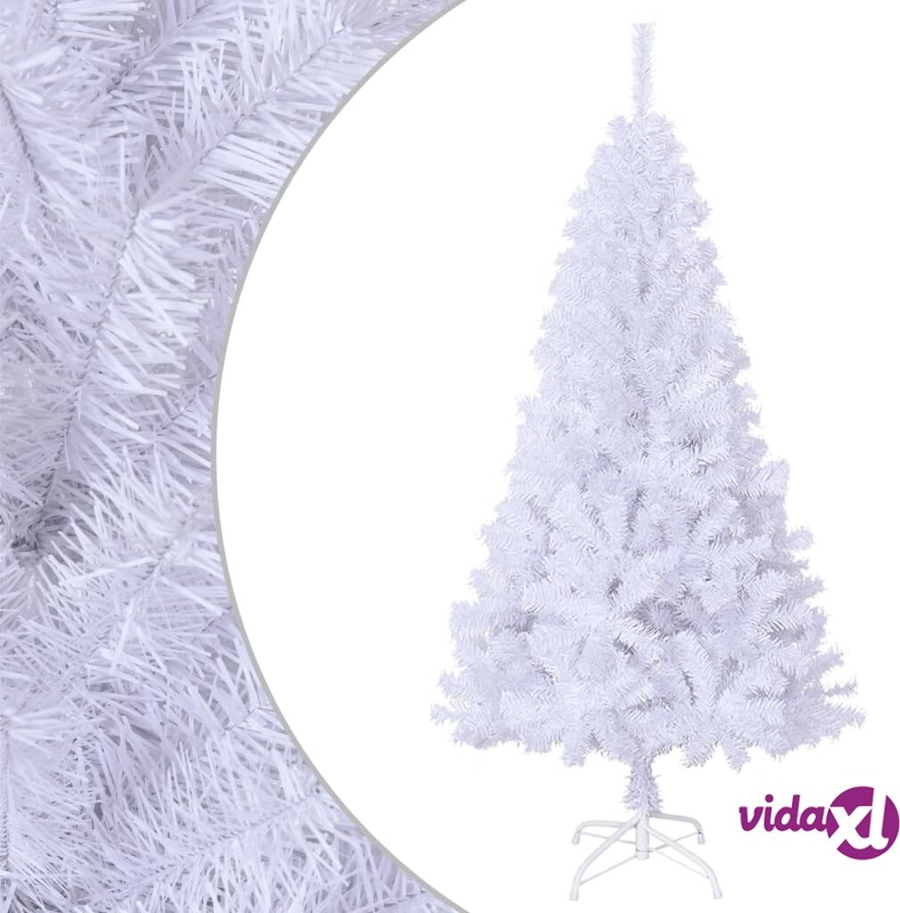 vidaXL Tekojoulukuusi paksuilla oksilla valkoinen 150 cm PVC vidaXL Tekojoulukuusi paksuilla oksilla valkoinen 150 cm PVC