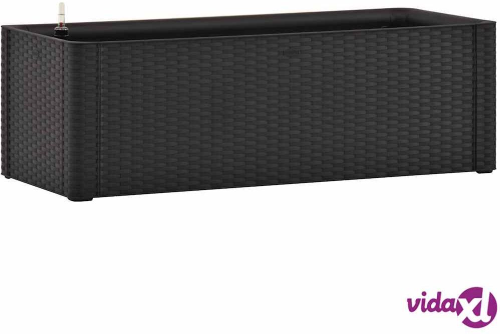vidaXL Kukkalaatikko itsekastelujärjestelmällä antrasiitti 100x43x33cm vidaXL Kukkalaatikko itsekastelujärjestelmällä antrasiitti 100x43x33cm