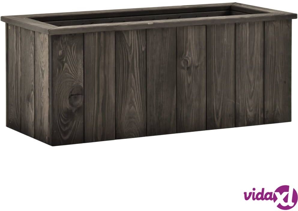 vidaXL Korotettu kukkalaatikko tummanharmaa 74x32x30 cm täysi mänty vidaXL Korotettu kukkalaatikko tummanharmaa 74x32x30 cm täysi mänty