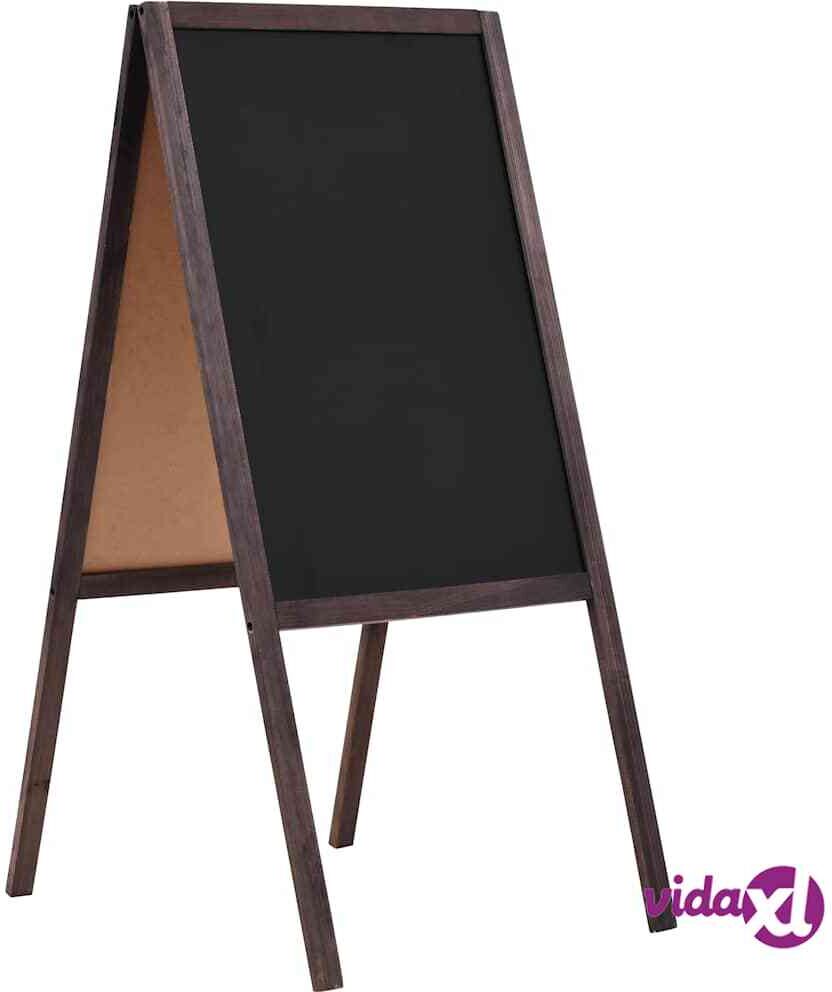 vidaXL Kaksipuolinen liitutaulu setripuu vapaasti seisova 40x60 cm vidaXL Kaksipuolinen liitutaulu setripuu vapaasti seisova 40x60 cm