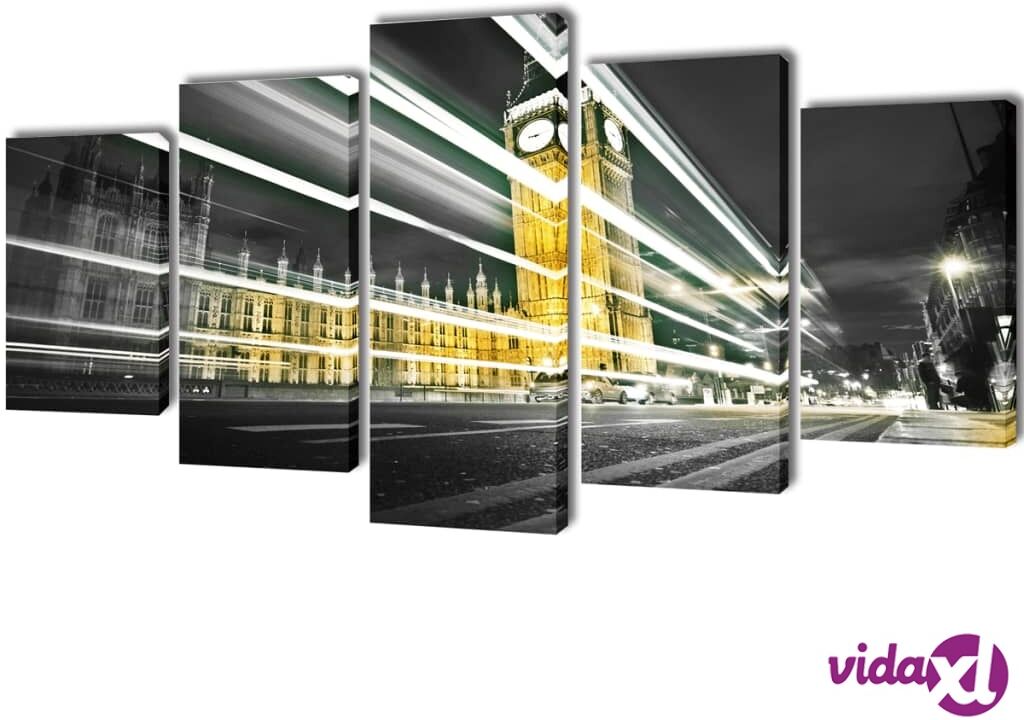 vidaXL Taulusarja Lontoo Big Ben 200 x 100 cm vidaXL Taulusarja Lontoo Big Ben 200 x 100 cm