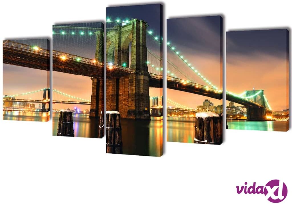 vidaXL Taulusarja Brooklynin Silta 100 x 50 cm vidaXL Taulusarja Brooklynin Silta 100 x 50 cm