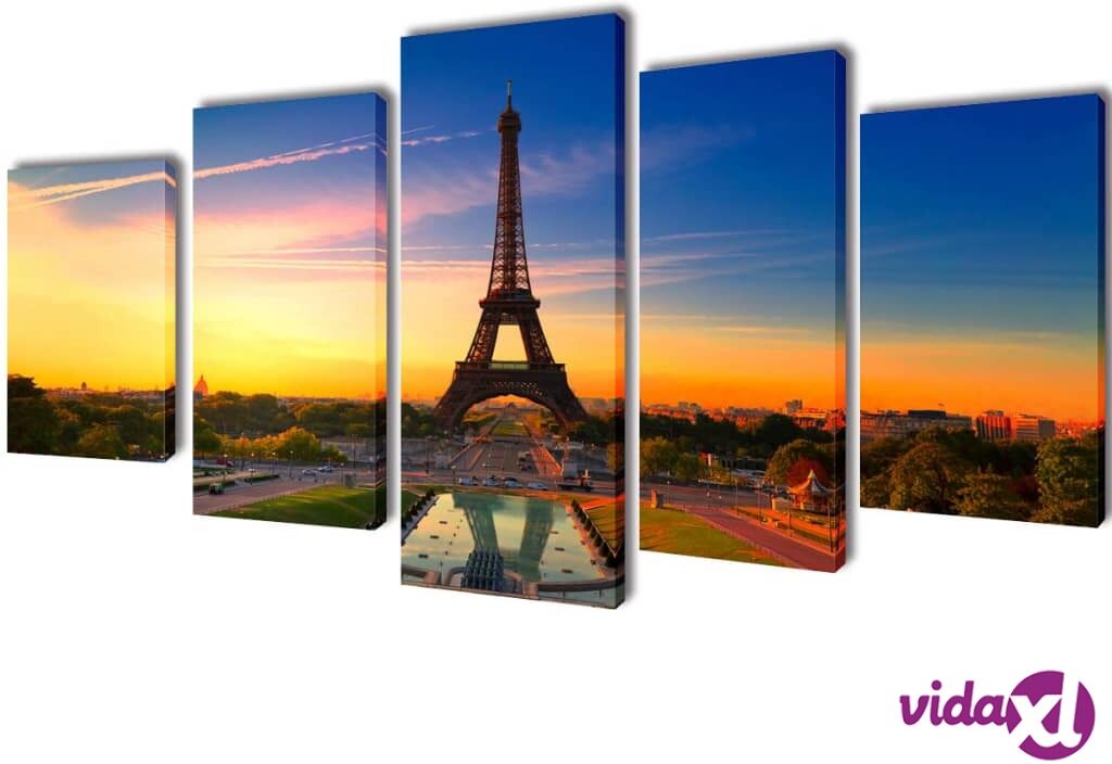 vidaXL Taulusarja Eiffel Torni 100 x 50 cm vidaXL Taulusarja Eiffel Torni 100 x 50 cm