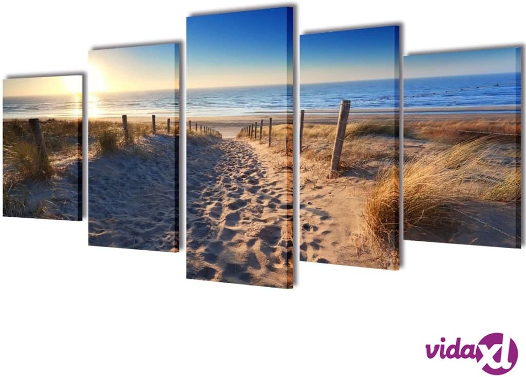 vidaXL Taulusarja Hiekkaranta 200 x 100 cm vidaXL Taulusarja Hiekkaranta 200 x 100 cm