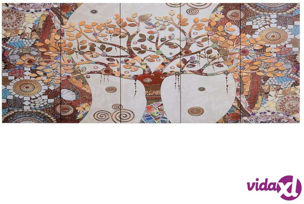vidaXL Kanvaasitaulusarja puu monivärinen 200 x 80 cm vidaXL Kanvaasitaulusarja puu monivärinen 200 x 80 cm