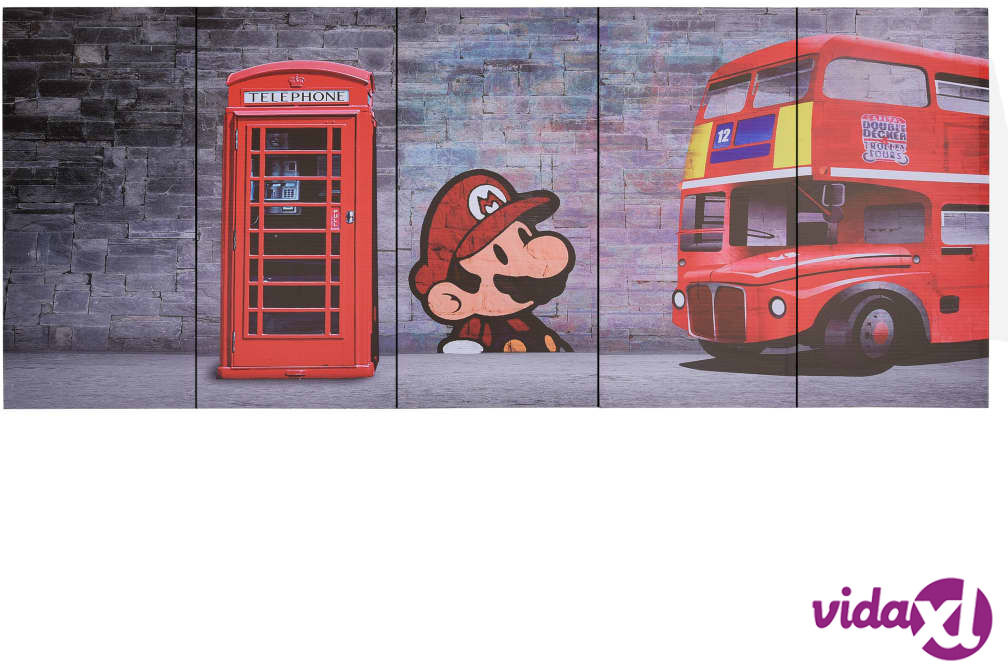 vidaXL Kanvaasitaulusarja Lontoo monivärinen 150 x 60 cm vidaXL Kanvaasitaulusarja Lontoo monivärinen 150 x 60 cm