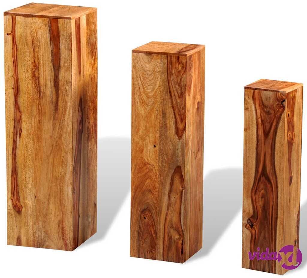 vidaXL Kukkateline 3 osaa seesampuu ruskea vidaXL Kukkateline 3 osaa seesampuu ruskea