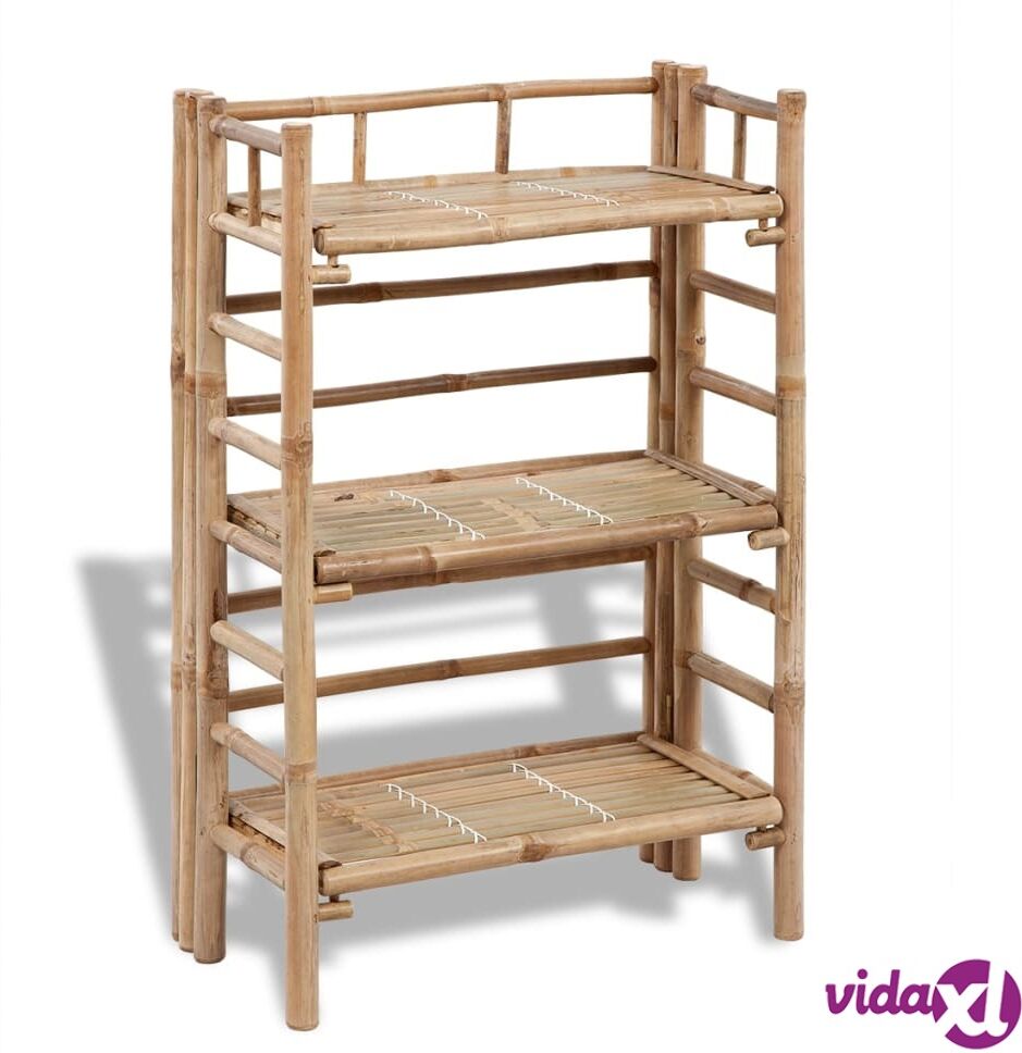 vidaXL 3-kerroksinen Bambu Kukkateline vidaXL 3-kerroksinen Bambu Kukkateline