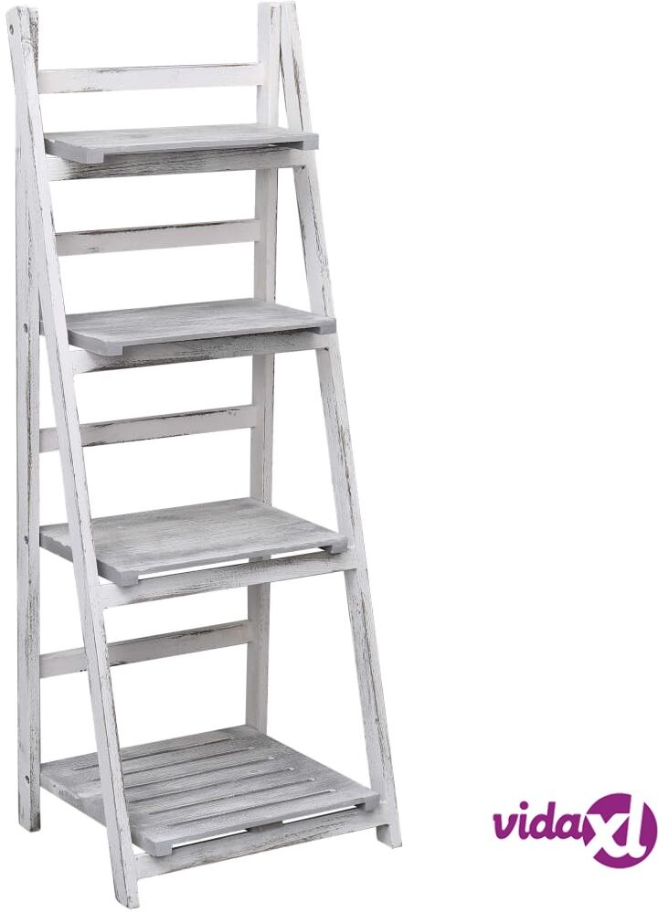 vidaXL Kukkateline 4-kerroksinen harmaa 43x33x113 cm puu vidaXL Kukkateline 4-kerroksinen harmaa 43x33x113 cm puu