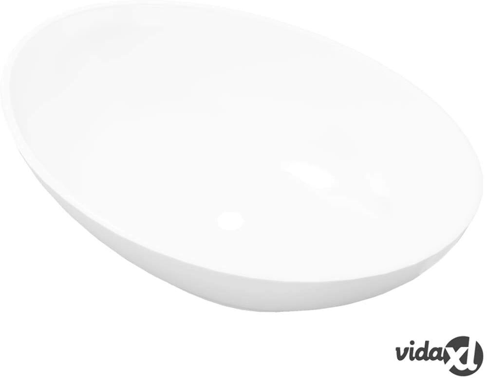 vidaXL Ylellinen keraaminen pesuallas soikea 40x33 cm Valkoinen vidaXL Ylellinen keraaminen pesuallas soikea 40x33 cm Valkoinen