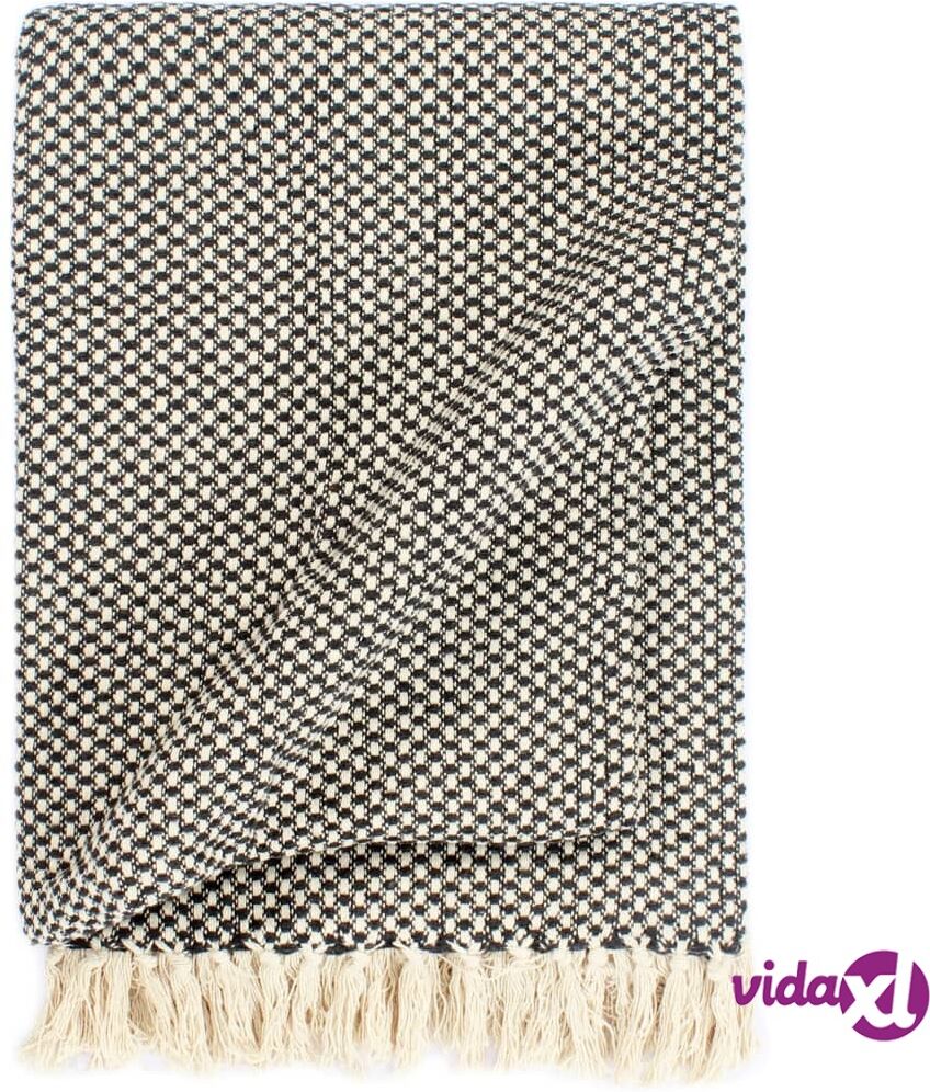 vidaXL Viltti puuvilla 160x210 cm antrasiitti vidaXL Viltti puuvilla 160x210 cm antrasiitti