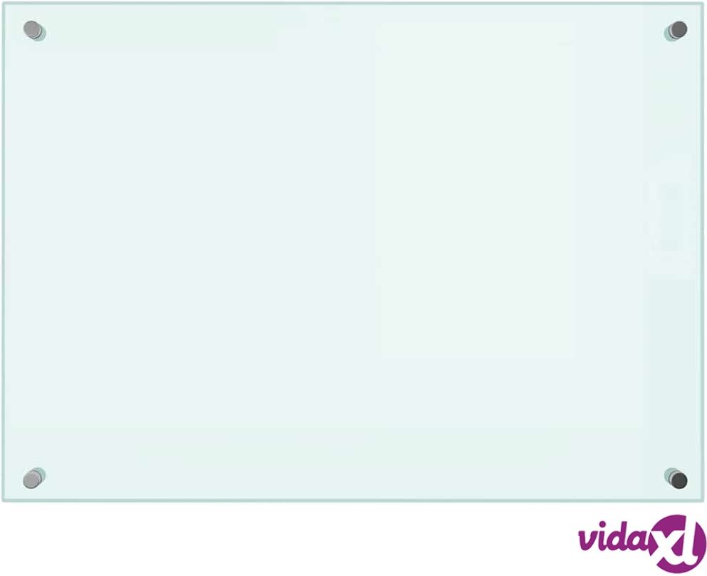 vidaXL Keittiön roiskesuoja valkoinen 70x50 cm karkaistu lasi vidaXL Keittiön roiskesuoja valkoinen 70x50 cm karkaistu lasi