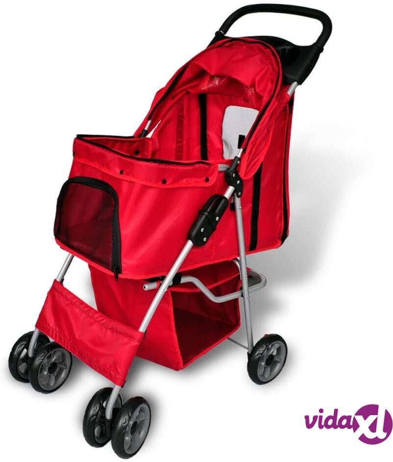 vidaXL Koiranrattaat punainen vidaXL Koiranrattaat punainen