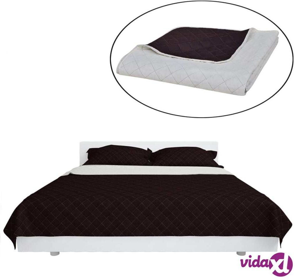 vidaXL Kaksipuolinen Tikattu Päiväpeite Beige/Ruskea 170 x 210 cm vidaXL Kaksipuolinen Tikattu Päiväpeite Beige/Ruskea 170 x 210 cm