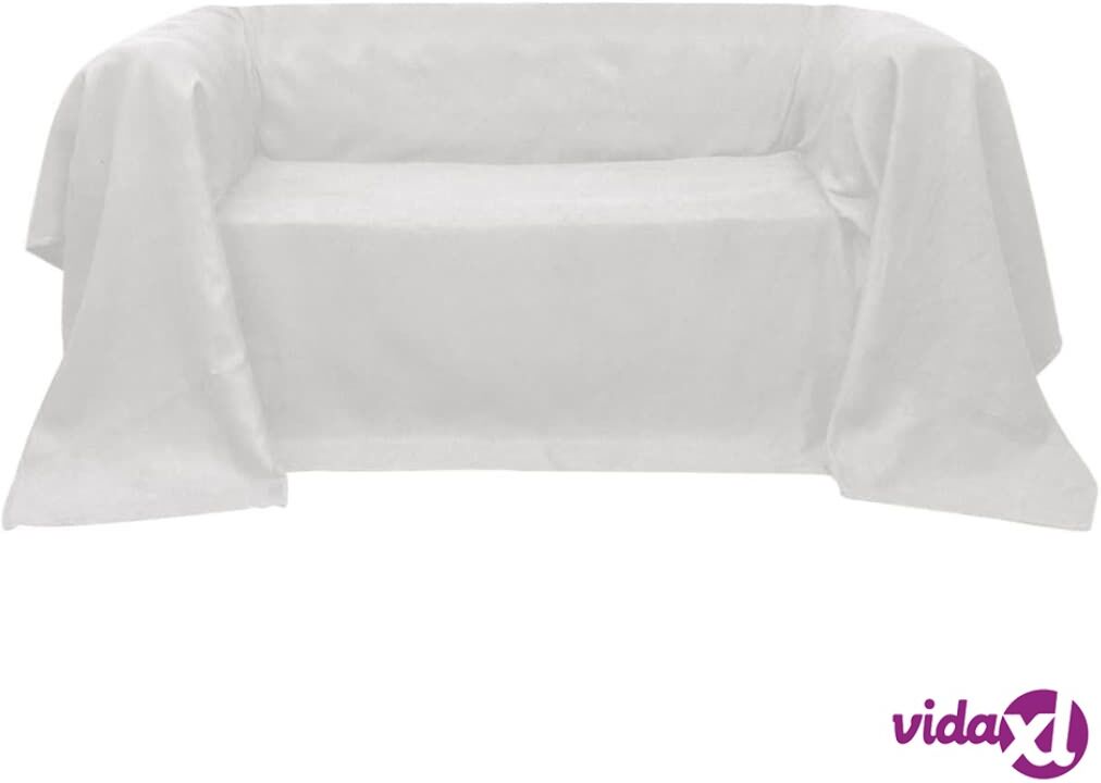 vidaXL Mikrokuitu sohvan suojapäällinen Kerma 140 x 210 cm vidaXL Mikrokuitu sohvan suojapäällinen Kerma 140 x 210 cm